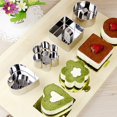 thumbnail image 3 of DIY Stainless Steel Mousse Cake Ring Mold Flower Heart  Square Shape Layer Slicer Cookie Cutter, 3 of 5