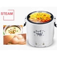 thumbnail image 2 of pitrice Small 1L Electric Rice Cooker Porridge Multifunction Steamer Mini for Travel Car 24V, 2 of 9