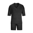 thumbnail image 3 of Cameland Ensemble de Sport Deux Pièces pour Homme Pantalon Décontracté Manches 3/4 Col en V Survêtement, 3 of 5