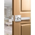 thumbnail image 2 of Poignées de Porte en Nickel Satiné, Levier d'Intimité Intérieur, Boutons de Porte en Nickel avec Verrou, Leviers de Porte, Poignée pour Chambre et Salle de Bain, Réversible, 2 of 7