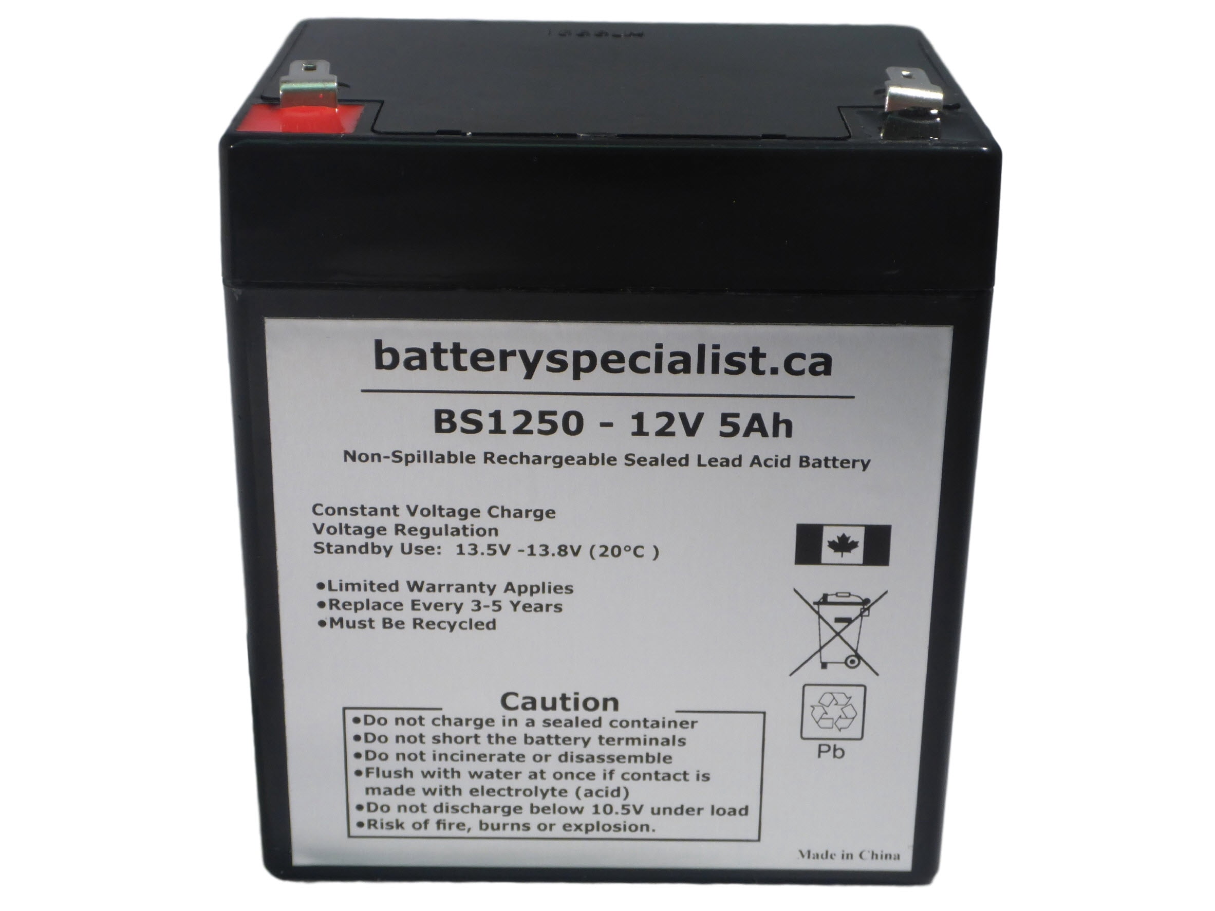 UB1250 Remplacement pour Deltec 750 - Batterie SLA 12 Volts 5 Ah