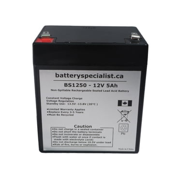 Chamberlain 4228 EverCharge Remplacement Battery - 12v 4.5ah/ 12v 5ah UB1250