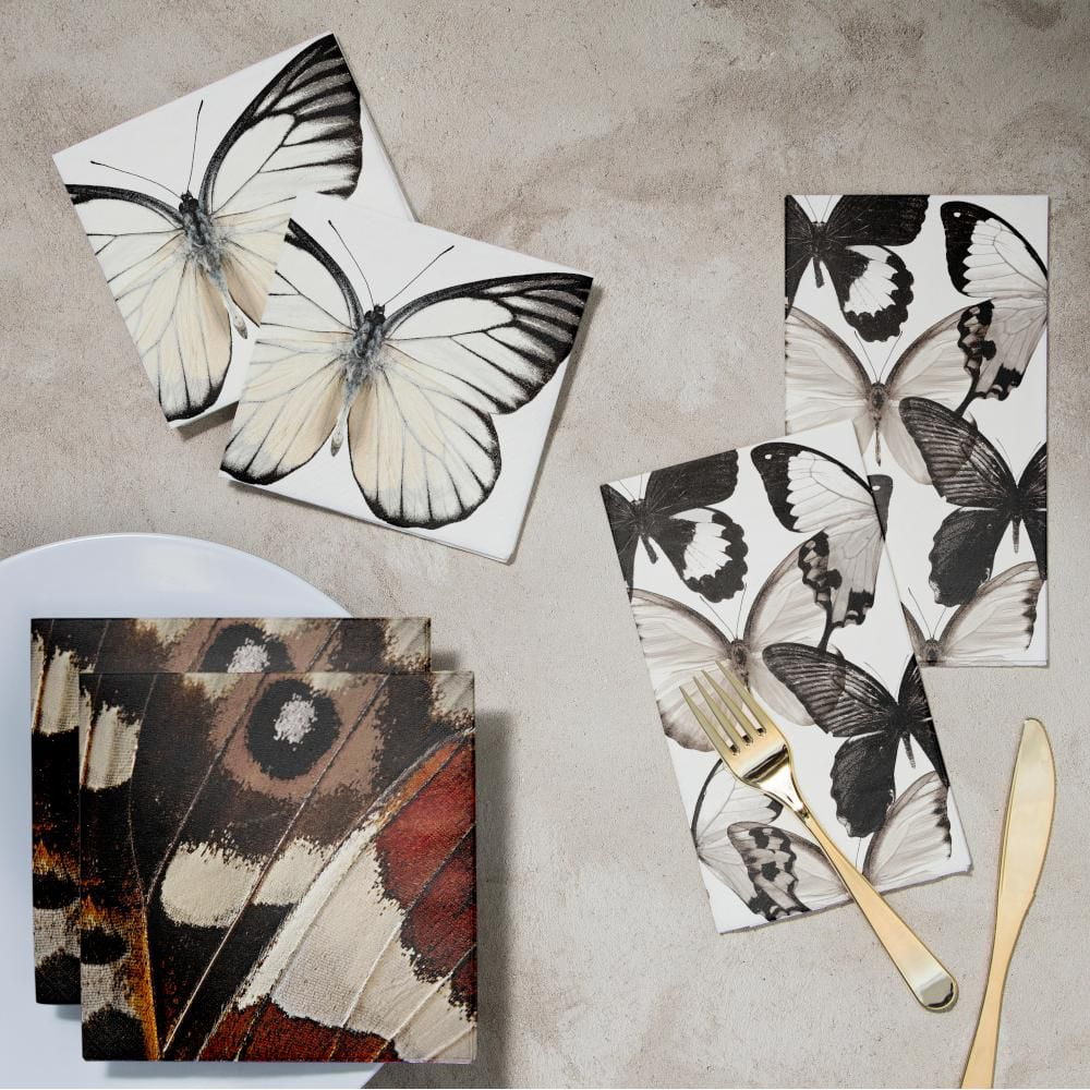 Serviettes papillon Entomount 16 ct.