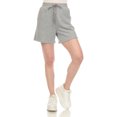 thumbnail image 1 of White Mark Women's Stretchy High Waist Longline Sweat Shorts, 1 of 5