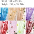thumbnail image 3 of TIELUTT Rose Thread Door Curtain 2024 39x79 Inch String Curtain with Roses Room Divider Decoration Light Curtains 84 Rosette Curtains with Tiebacks Curtains Darkening Panels for Windows Shirt Curtains, 3 of 8