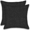 thumbnail image 1 of Herringbone Stripe Cotton Cushions Set of 2 Poly Filled With Zipper Machine Washable, 1 of 4
