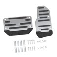 thumbnail image 4 of jinwen 2 Pieces Brake Pedal Covers Set Auto Interior Accessories Automotive Generic Silvery, 4 of 9