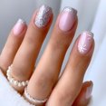 thumbnail image 4 of Aursykel 24 Piece French Fake Nails Set with Nail Art Kit for DIY Manicure Includes 12 Sizes Wearable Nail Stickers Snowflake Non Fade ABS Safe Material Nail File Stickers, 4 of 6