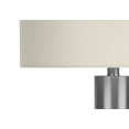 thumbnail image 3 of Monarch Specialties Lighting, 28"h, Table Lamp, Nickel Metal, Ivory / Cream Shade, Contemporary, 3 of 6
