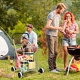 thumbnail image 3 of Gymax Chariot Utilitaire Pliant Portable pour Épicerie, Lessive, Voyage Argent, 3 of 9