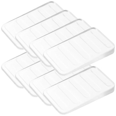 OULII 8Pack Plastic Shims for Leveling Toilet Transparent PVC Wedge Shims