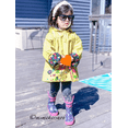 thumbnail image 4 of Kids Toddler Girls Floral Hoodie Waterproof Windproof Raincoat Hooded Jacket, 4 of 6
