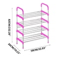 thumbnail image 3 of TopLLC Shoe Rack, Shoe Rack Organizer Shoe Rack-multi-layer- Economical Entrance Assembly-multifunctional Plastic-4-layer Storage-wrought Iron Dormitory Storage Rack shoe rack, 3 of 5
