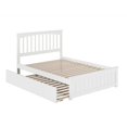 thumbnail image 4 of Pemberly Row Farmhouse Solid Wood Full Trundle Platform Bed in White, 4 of 7
