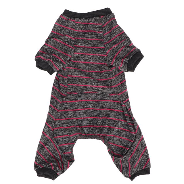 Pyjama Rayé de Chien, Pyjama de Chien Pull Design Polyester Confortable à la Mode 4 Jambes pour la Maison XS, S, M, L, XL