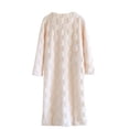 thumbnail image 4 of SDNall Robe d'Hiver pour Femmes, Mode d'Hiver pour Femmes, Grande Taille, Chaude, à Carreaux, Manches Longues - Mode Hiver, 4 of 9