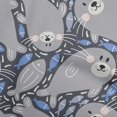 thumbnail image 1 of oneOone Polyester Spandex Gray Fabric Kawai Sewing Material Print Fabric By The Yard 56 Inch Wide-KB, 1 of 5
