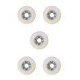 thumbnail image 1 of Youkk 2pieces Silent Grip Enhanced And Widened Support - Inline Roller Skate Wheel For Professional white 76mm 5Set, 1 of 6