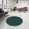 thumbnail image 4 of Ahgly Company Tapis d'Intérieur Lavable à la Machine, Carré, Transitionnel, Vert Sarcelle Profond, Tapis de Zone, 4 Pieds Carré, 4 of 7