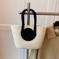 thumbnail image 4 of Birdeem Rope Woven Handbag, Large Capacity Tote Bag with Reinforced Handle, Versatile Shoulder Bag for Casual Daily Use and Beach, Size Approx 12.6x7.9x3.9in, 4 of 9