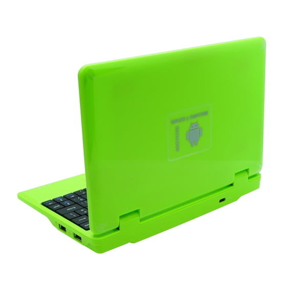 T&C Netbook Laptop Computer for Kids. Portable 7" Inch Screen powered by Android 13.0 Operating System, USB, Bluetooth, Wi-Fi- Green