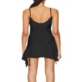 thumbnail image 3 of Ladies‘ Mini Cami Dress with Spaghetti Straps and V-Neckline in Irregular Hem Design, 3 of 5