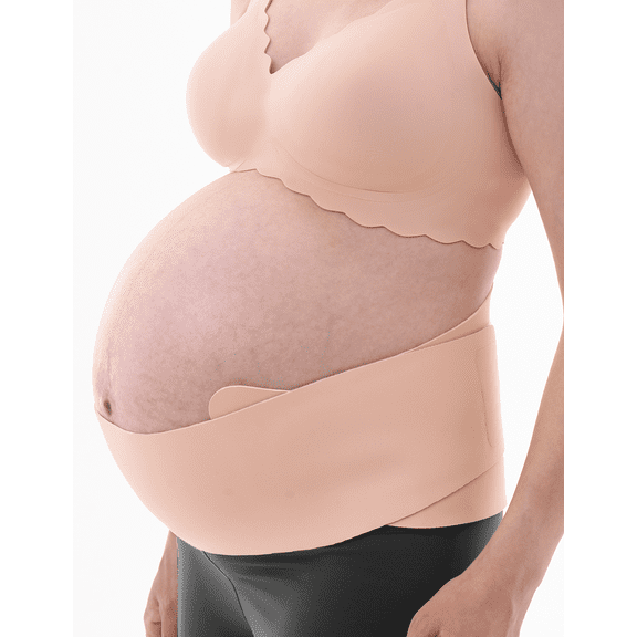 Momcozy Belly Bands for Pregnant Women, Hospital-Grade with Ergonest Back Support & Breathable Fabric, One-Piece Adjustable Maternity Belt