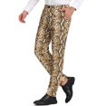 thumbnail image 4 of INSPIRE CHIC Men's Pants Snake Print Regular Fit Flat Front Elastic Waist Pants 38 Snake Print, 4 of 6