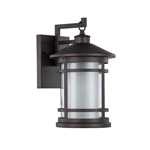 14 in. Lighting Adesso Transitional 1 Light Rubbed Bronze Outdoor Wall Sconce - Oil Rubbed Bronze