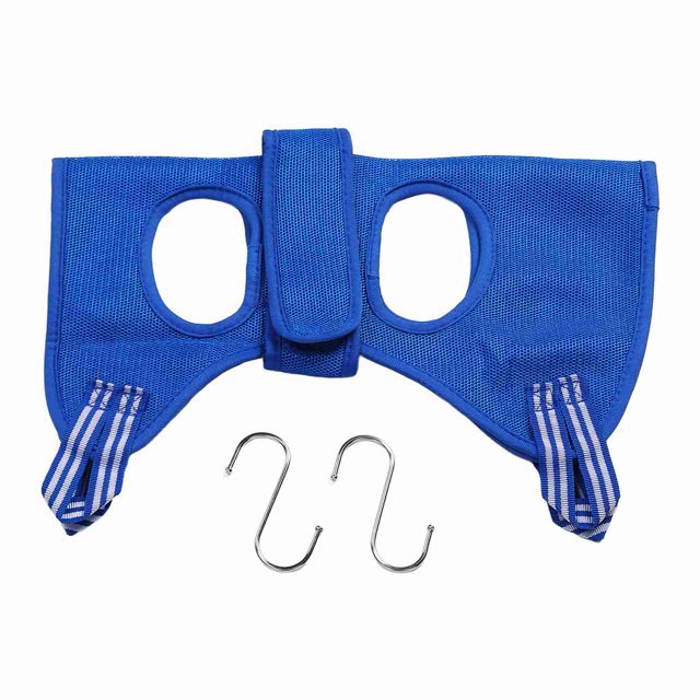 Harnais de Toilettage pour Chiens, Conception Polyvalente de Petite Poche Durable Confortable Chien Toilettage Hamac Bleu Réglable pour les Chiens XS, S, M, L, L,