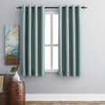 thumbnail image 1 of Hometrends Faux Silk 63" Grommet Room Darkening Window Curtain Panel, Slate, 1 of 7