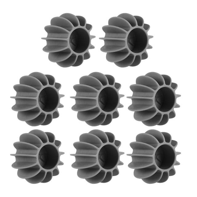 8 Pcs Balles à Lessive Réutilisables - Balles de Récurage en Silicone pour Laveuse, Souples et Non Dommageables, Améliore le Nettoyage, Convient à la Plupart des Laveuses
