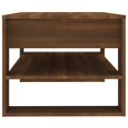 thumbnail image 2 of vidaXL Table Basse Chêne Brun 102x55x45 cm Bois d'Ingénierie, 2 of 4