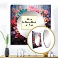 thumbnail image 3 of Designart "Pink Succulent Pink Charm I" Floral Square Mirror For Wall Decor - Large Pink Square Mirror Printed Wall Decor - Traditional Square Living Room Mirror, 3 of 5