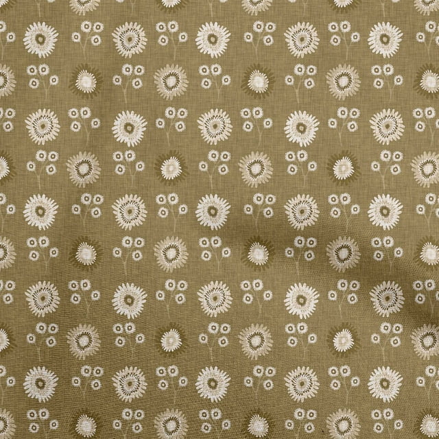 oneOone Silk Tabby Brown Fabric Block Sewing Craft Projects Fabric Prints By Yard 42 Inch Wide-BK