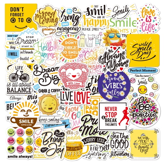 50 Pieces Colorful Stickers, Graffiti DIY Alphabet Stickers, Trendy Aesthetic, Waterproof Stickers, Stickers Pack for Teens, Adults, Computer, Skateboard, Guitar, Travel Suitcase