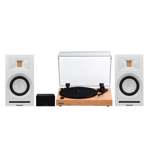 Fluance RT82 Vinyl Turntable Record Player, Ortofon OM 10 Cartridge, Ri71 Powered Bookshelf Speakers, PA10 Preamp