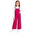 thumbnail image 1 of Children's Solid Color Pocket Jumpsuit, Mid Size Casual Overalls for Adults, Comfortable and Versatile, 1 of 8