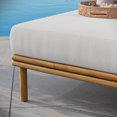 thumbnail image 3 of Modway Wren Ottoman Mobilier de Patio Extérieur en Bois Flotté Naturel, Blanc, 3 of 10