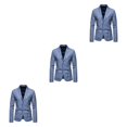 thumbnail image 1 of Maytalsory Stylish And Professional Suit Jackets For Timeless And Classic Style Slim Fit blue 3XL 3Set, 1 of 6