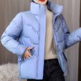 thumbnail image 4 of LSLJS Manteau Chaud pour Femmes avec Poches, Long Manteau d'Hiver à Manches, Parka en Duvet, 4 of 6