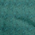 thumbnail image 1 of oneOone Viscose Jersey Teal Green Fabric Abstract Floral Craft Projects Decor Fabric Printed By The Yard 60 Inch Wide, 1 of 5