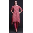 thumbnail image 2 of Bimba Hauts Imprimés Floraux à Feuilles Roses et Camélias en Floraison pour Femmes Kurti Asymétrique Robe d'Été pour Filles Grand, 2 of 6