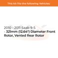 thumbnail image 2 of MAX Advanced Brakes - Brake Kit For 2010-2011 Saab 9-5| Carbon Ceramic Brake Pad and Rotor Kit Front and Rear| Drilled Slotted Brake Rotors, 2 of 9