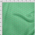 thumbnail image 4 of oneOone Polyester Spandex Sea Green Fabric Asian Kawaii Craft Projects Decor Fabric Printed By The Yard 56 Inch Wide, 4 of 4