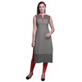 thumbnail image 1 of Bimba Tuniques Droites pour Femmes Imprimées Sans Manches Kurti Décontractée Robe Grande, 1 of 5