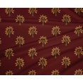 thumbnail image 4 of oneOone Polyester Lycra Fabric Floral & Flying Swan Block Printed Fabric 1 Yard 56 Inch Wide, 4 of 4