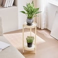 thumbnail image 4 of Uuiauoio Sturdy Plastic End Table with Tier Storage Rounded Corners for Living Room Bedroom Modern Side Table Small Coffee Table Durable Lightweight, 4 of 5