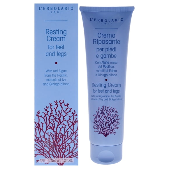Resting Cream for Feet and Legs by LErbolario for Unisex - 4.2 oz Cream