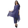 thumbnail image 1 of Moomaya Ensemble Kurti Kurta Pantalon pour Femmes Col Bateau Imprimé Robe 2 Pcs Tenue Ethnique, 1 of 6
